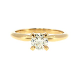 Anillo "Lena" oro amarillo 14K, diamante nat 0.50ct GIA