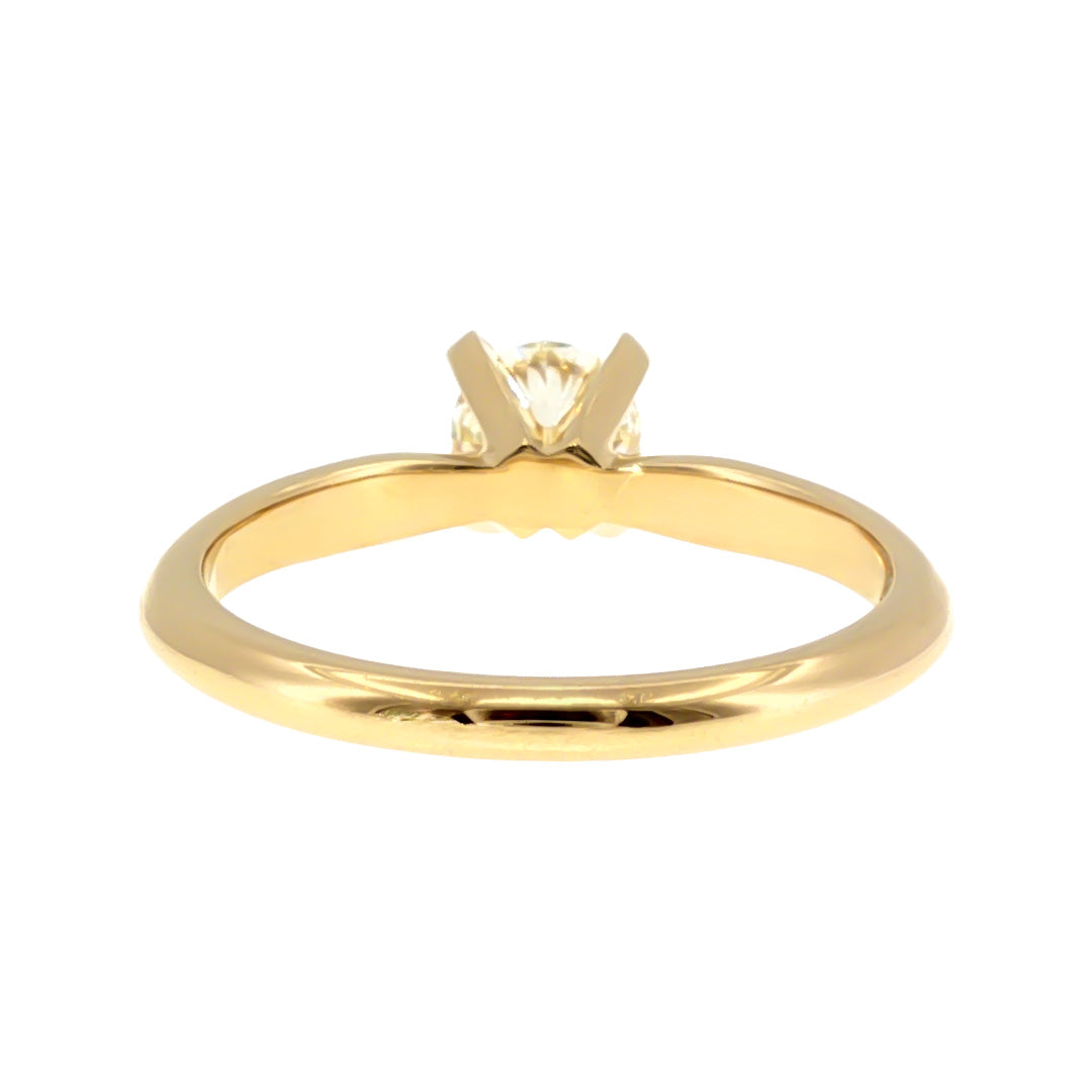 Anillo "Lena" oro amarillo 14K, diamante nat 0.50ct GIA