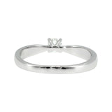 Anillo "Río" oro blanco 14K, diamante lg 0.24ct Bluish
