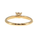Anillo "Lena" oro amarillo 14K, diamante lg 0.38ct H&A IGI