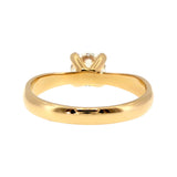 Anillo "Río" oro amarillo 14K, diamante lg 0.71ct