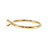 Anillo "Nilo" oro amarillo 14K, diamante lg 0.31ct H&A IGI