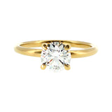 Anillo "Nilo" oro amarillo 14K, diamante lg 1.00ct Bluish