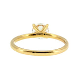 Anillo "Nilo" oro amarillo 14K, diamante lg 1.00ct Bluish