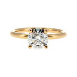 Anillo "Nilo" oro amarillo 14K, diamante lg 1.08ct H&A IGI