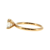 Anillo "Nilo" oro amarillo 14K, diamante lg 1.08ct H&A IGI
