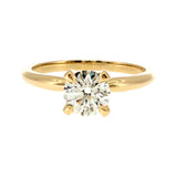 Anillo "Lena" oro amarillo 14K, diamante lg 1.00ct IGI