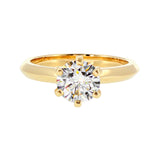Anillo "Amur" oro amarillo 14K, diamante lg 1.00CT IGI