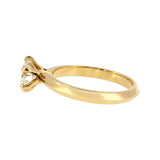 Anillo "Amur" oro amarillo 14K, diamante lg 1.00CT IGI