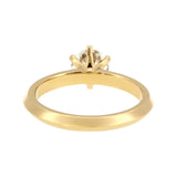 Anillo "Amur" oro amarillo 14K, diamante lg 1.00CT IGI