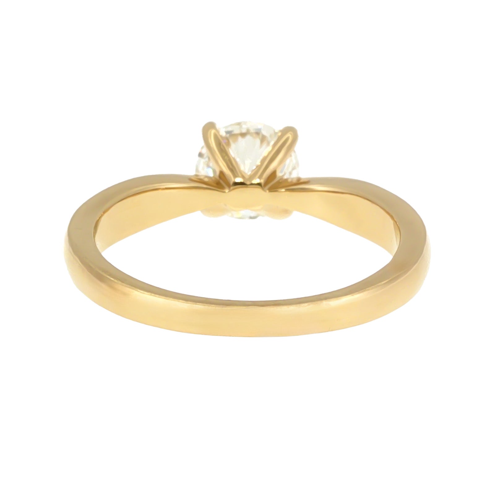 Anillo "Río" oro amarillo 14K, diamante lg 1.00CT IGI