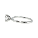 Anillo "Nilo 6" oro blanco 14K, diamante lg 0.51ct H&A IGI