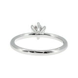 Anillo "Nilo 6" oro blanco 14K, diamante lg 0.51ct H&A IGI