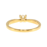 Anillo "Río L" oro amarillo 14K, diamante lg 0.41ct H&A IGI