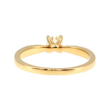 Anillo "Río L" oro amarillo 14K, diamante lg 0.32ct IGI