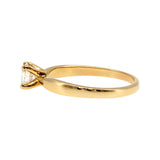 Anillo "Río" oro amarillo 14K, diamante lg 0.38ct H&A IGI