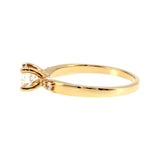 Anillo "Río L" oro amarillo 14K, diamante lg 0.43ct H&A IGI