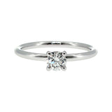 Anillo "Nilo" oro blanco 14K, diamante nat 0.33ct