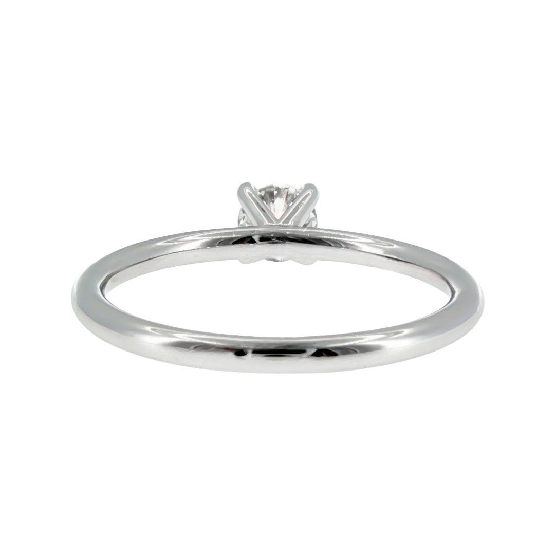 Anillo "Nilo" oro blanco 14K, diamante nat 0.33ct