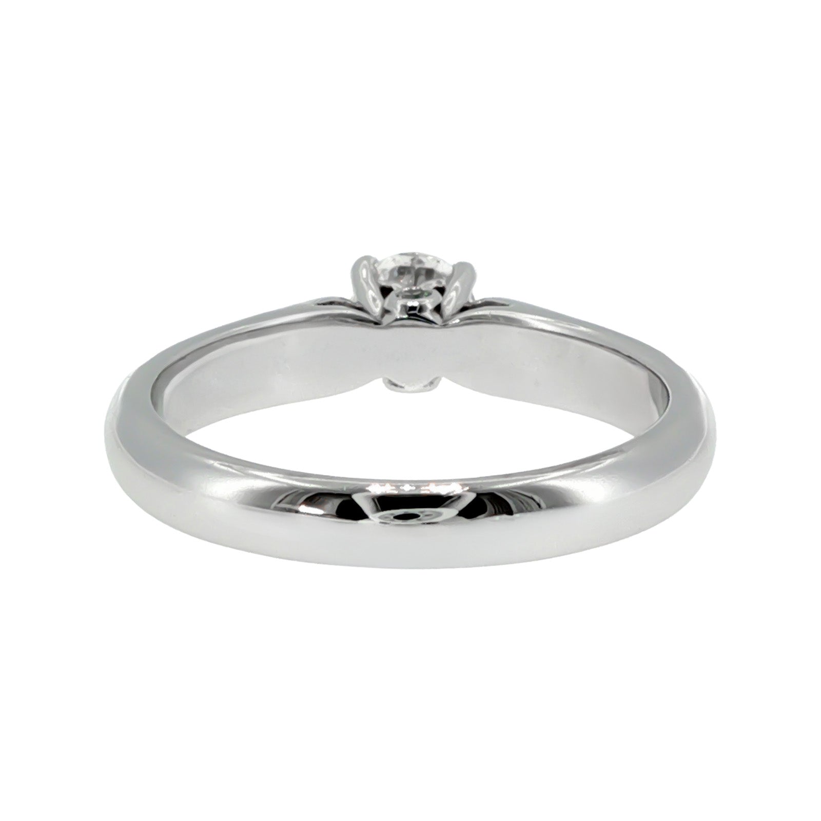 Anillo "Sena" oro blanco 14K, diamante lg 0.32ct H&A IGI