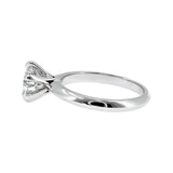 Anillo "Amur" oro blanco 14K, diamante lg 1.45ct IGI