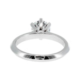 Anillo "Amur" oro blanco 14K, diamante lg 1.45ct IGI