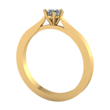 Anillo de Compromiso Solitario con Diamante Redondo Modelo Waikato DIAMANTE CRECIDO EN LABORATORIO