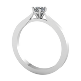Anillo de Compromiso Solitario con Diamante Redondo Modelo Waikato DIAMANTE CRECIDO EN LABORATORIO