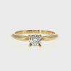 Anillo "Lena" oro amarillo 14K, diamante lg 0.38ct H&A IGI
