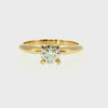Anillo "Lena" oro amarillo 14K, diamante nat 0.50ct GIA