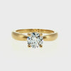 Anillo "Amur" oro amarillo 14K, diamante lg 1.00CT IGI