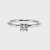 Anillo "Nilo" oro blanco 14K, diamante nat 0.33ct
